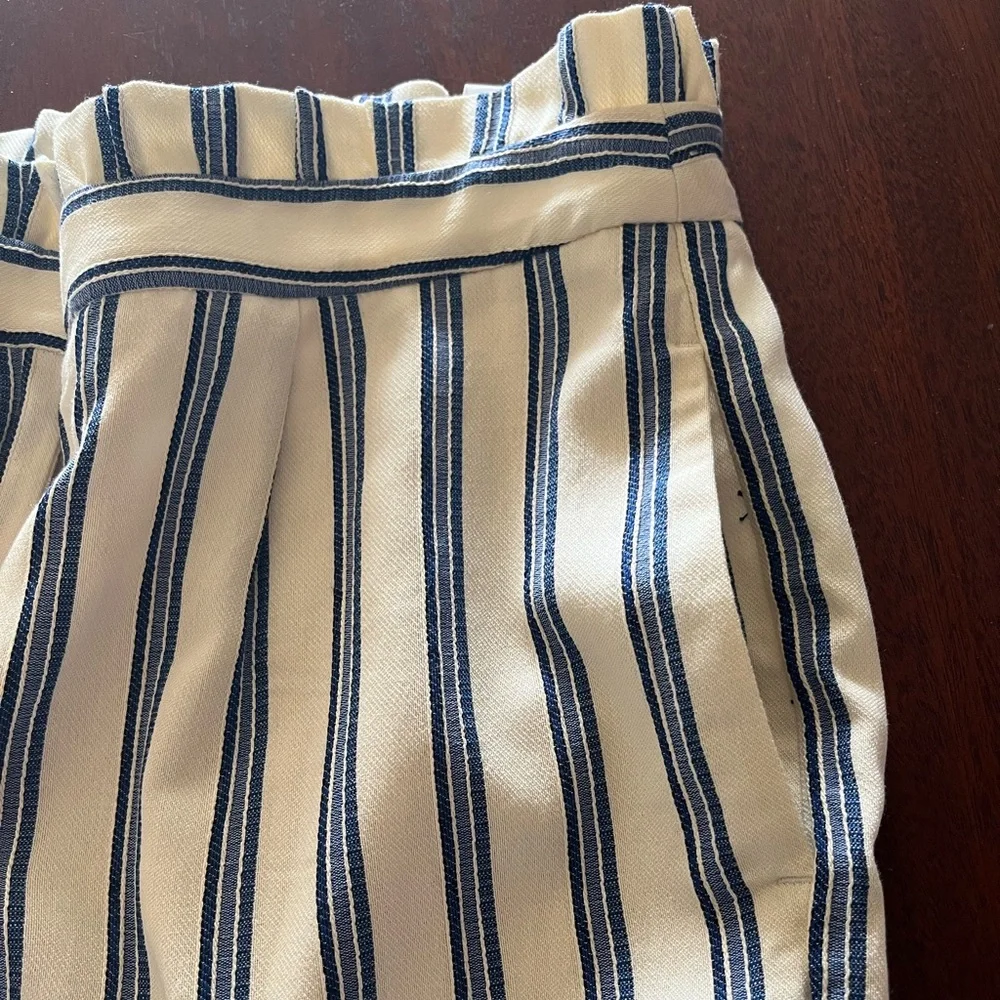 Express NEW ankle, high rise, “paperbag”ruffled waist, 10R pant - Picture 8 of 15
